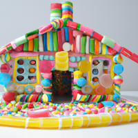 A house built by candy 