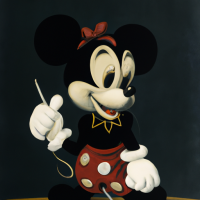Mickey mouse baroque painting 