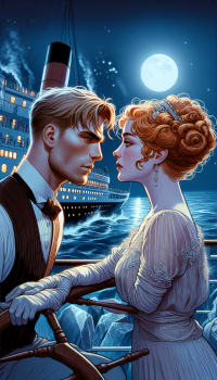 Titanic Movie Kiss Scene Leonardo and Kate 