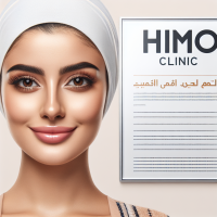    در بالا و خوانا Himo clinic نثشته شودخانمی جوان و زیبا  که اقدامات بوتاکس را انجام داده و لطفا در سمت راست پایین از فواید بوتاکس بنویس و حتما نام کلینیک هیمو را در ج کن لطفا به انگلیسی و خوانا باشد